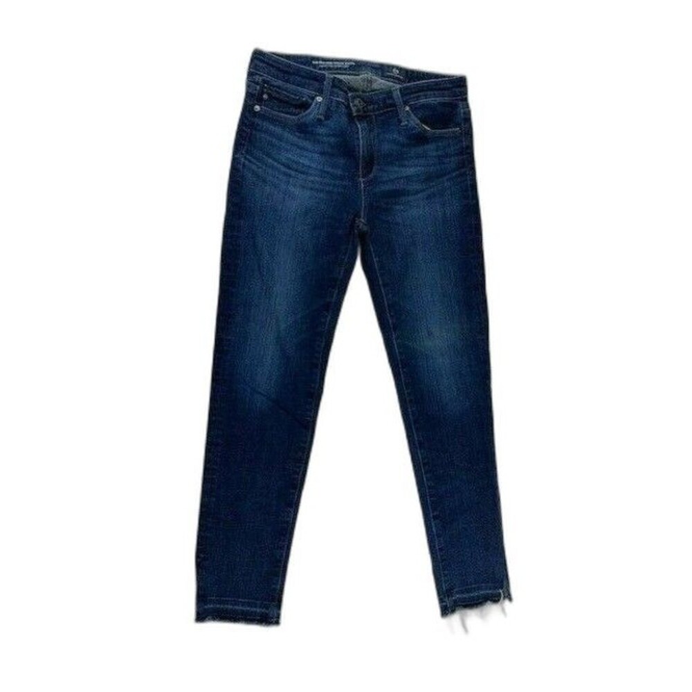 Adriano Goldschmied Size 25 Womens Jeans Mid Rise Stevie Crop Slim Straight